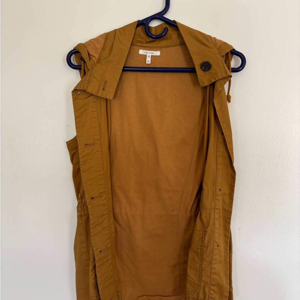 Tan Sleeveless Jacket